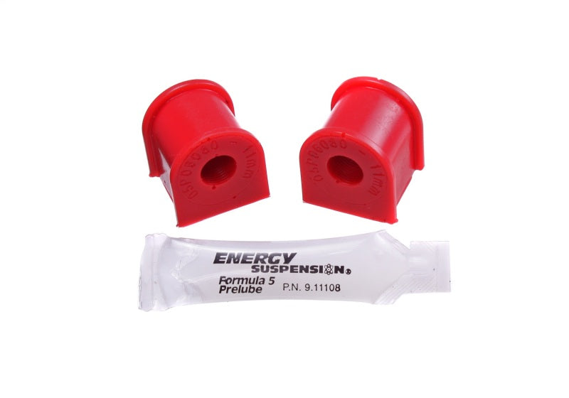 Energy Suspension 06-11 Honda Civic (Excl Si) 11mm Rear Sway Bar Bushings - Red