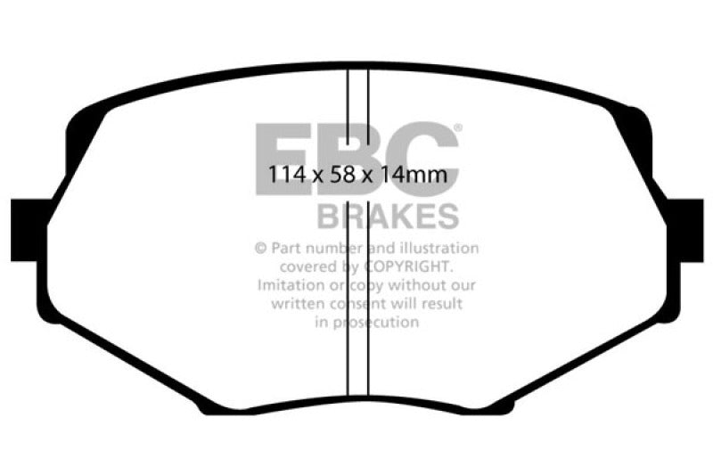 EBC 94-01 Mazda Miata MX5 1.8 Yellowstuff Front Brake Pads