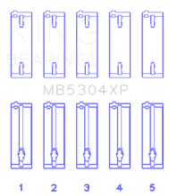 Load image into Gallery viewer, King Mazda B6/B6-T/ZM/B3/B5 (Size STD) Main Bearing Set