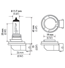 Load image into Gallery viewer, Hella Optilux H8 12V/55W XB Xenon White Bulb (pair)