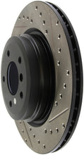 Load image into Gallery viewer, StopTech 06 BMW 330 / 07-09 BMW 335 Slotted &amp; Drilled Left Rear Rotor