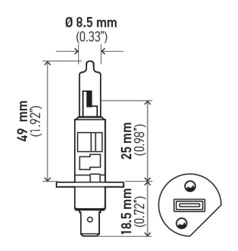 Hella Optilux H1 100W XB Extreme White Bulbs (Pair)