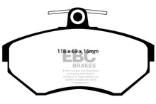 Load image into Gallery viewer, EBC 97-02 Volkswagen Cabriolet 2.0 Greenstuff Front Brake Pads