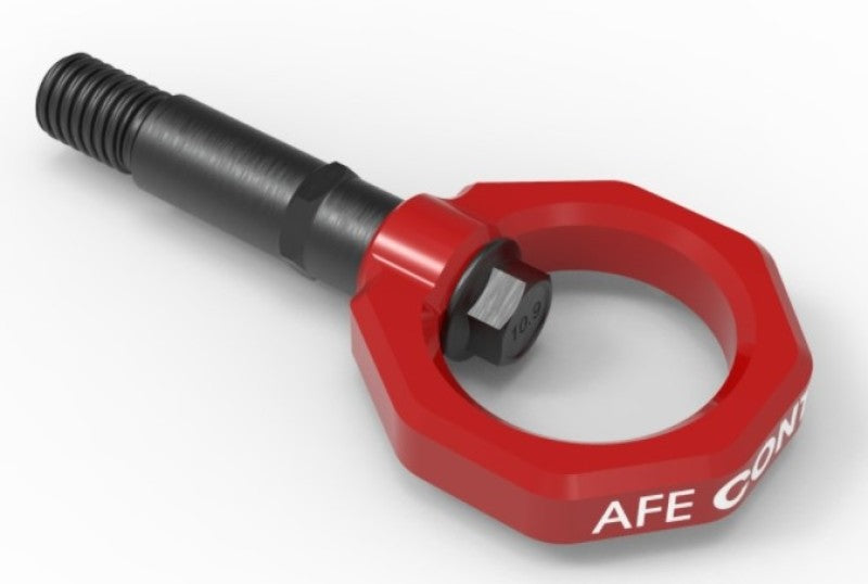 aFe Control Rear Tow Hook Red 20-21 Toyota GR Supra (A90)