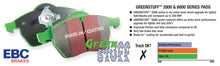 Load image into Gallery viewer, EBC 90-92 Honda Civic CRX 1.6 Si Greenstuff Front Brake Pads