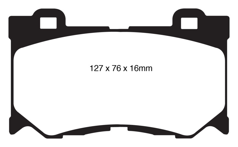 EBC 08-15 Infiniti G37 3.7 Greenstuff Front Brake Pads