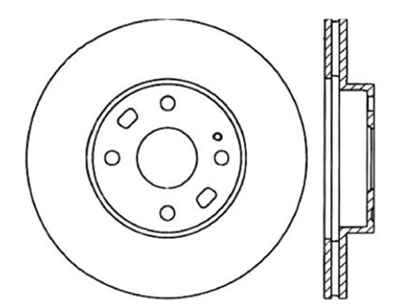 Centric 94-05 Mazda Miata MX-5 (Normal Suspension) Front CryoStop Rotor