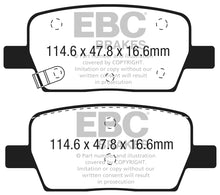 Load image into Gallery viewer, EBC 2016+ Cadillac CT6 2.0L Turbo Ultimax2 Rear Brake Pads