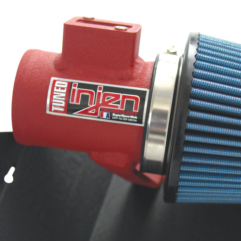 Injen 16-19 Ford Fiesta ST 1.6L Turbo 4Cyl Wrinkle Red Short Ram Intake w/MR Tech (Special order)