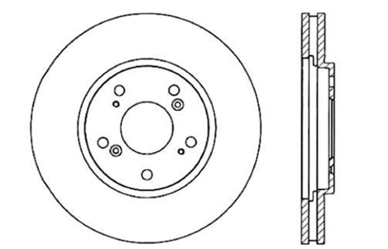 StopTech Drilled Sport Brake Rotor