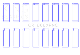 King Ford V8 4.6L/5.4L SOHC Coated (Size .026) Connecting Rod Bearings (Set of 8)