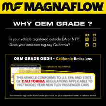 Load image into Gallery viewer, MagnaFlow Conv Univ 2.5in Inlet/Outlet Center/Center Round 9in Body L x 5.125in W x 13in Overall L