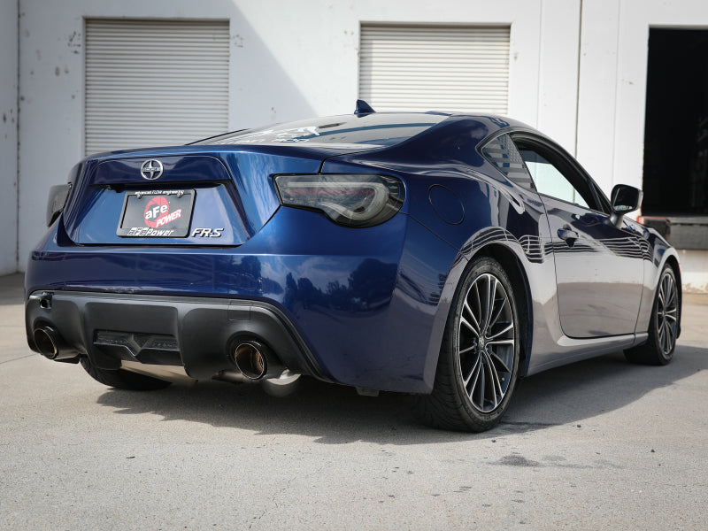 aFe Takeda Exhaust Axle-Back 13-15 Scion FRS / Subaru BRZ 304SS Carbon Fiber Dual Tips Exhaust