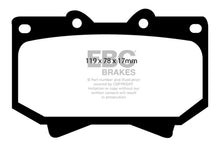 Load image into Gallery viewer, EBC 98-07 Lexus LX470 4.7 Yellowstuff Front Brake Pads