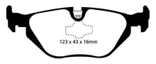 Load image into Gallery viewer, EBC 96-98 BMW Z3 1.9 Yellowstuff Rear Brake Pads