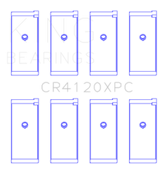 King 1992+ Mitsubishi 4G63/4G64 EVO I-IV (Size 0.25) Connecting Rod Bearing Set