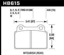 Load image into Gallery viewer, Hawk 08-10 Mitsubishi Lancer Evolution Race Rear Brake Pads