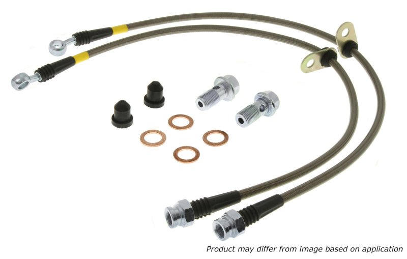 StopTech 08-10 EVO X AWD Stainless Steel Rear Brake Lines