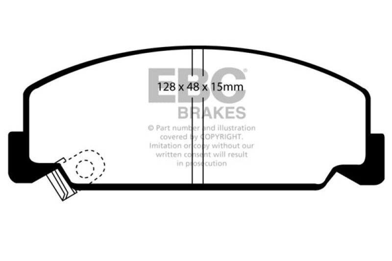 EBC 84-85 Honda Accord Sedan 1.8 Greenstuff Front Brake Pads