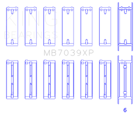 King BMW M20/M50 2.0L/2.5L/2.7L (Size STDX) Performance Main Bearing Set