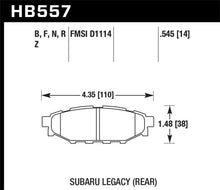 Load image into Gallery viewer, Hawk 08 WRX Rear HP+ Street Brake Pads