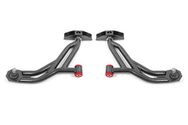 BMR Suspension 05-14 Ford Mustang Lower A-Arms - Black Hammertone - Non-Adjustable