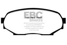 Load image into Gallery viewer, EBC 90-93 Geo Storm 1.6 Yellowstuff Front Brake Pads