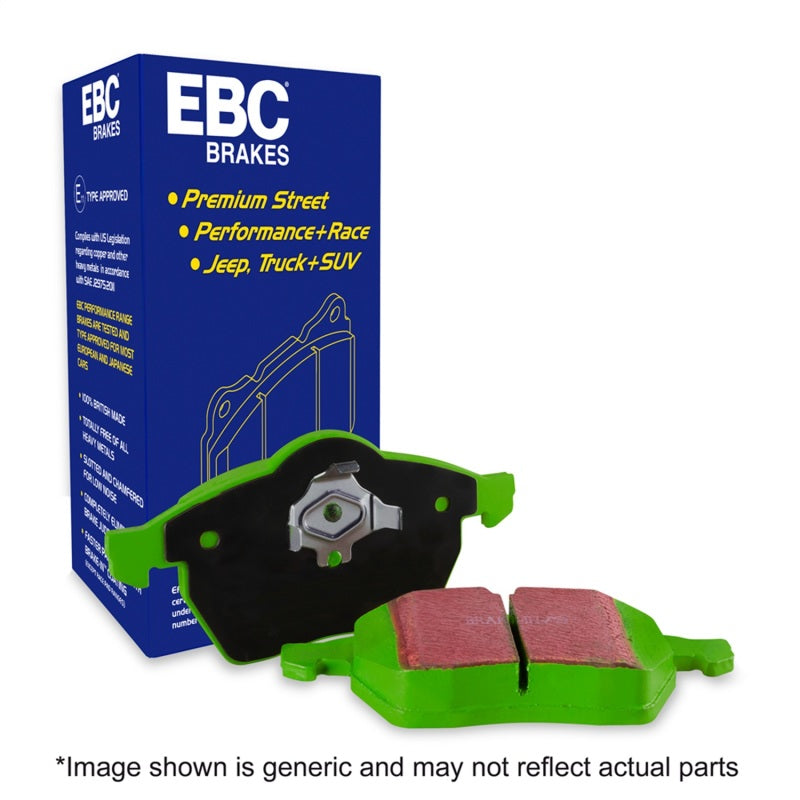 EBC 12 Acura ILX 1.5 Hybrid Greenstuff Front Brake Pads